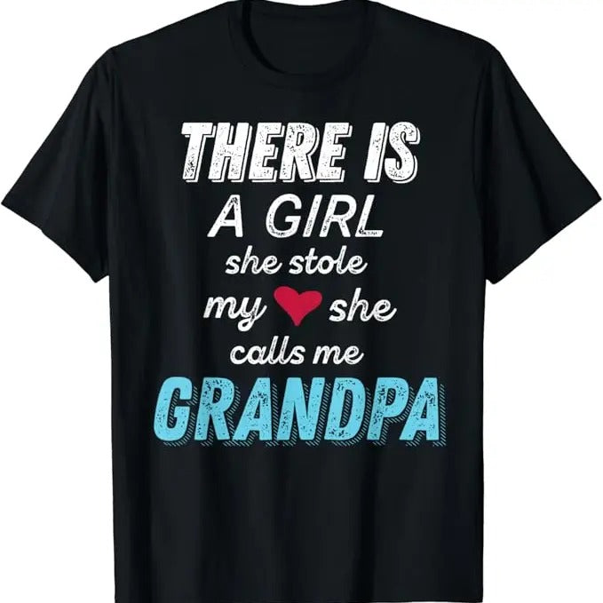 Funny Grandpa Shirt, Gift For Grandfather From Granddaughter T-Shirt Menswear Casual Cotton Top Hoodie, Sweatshirt