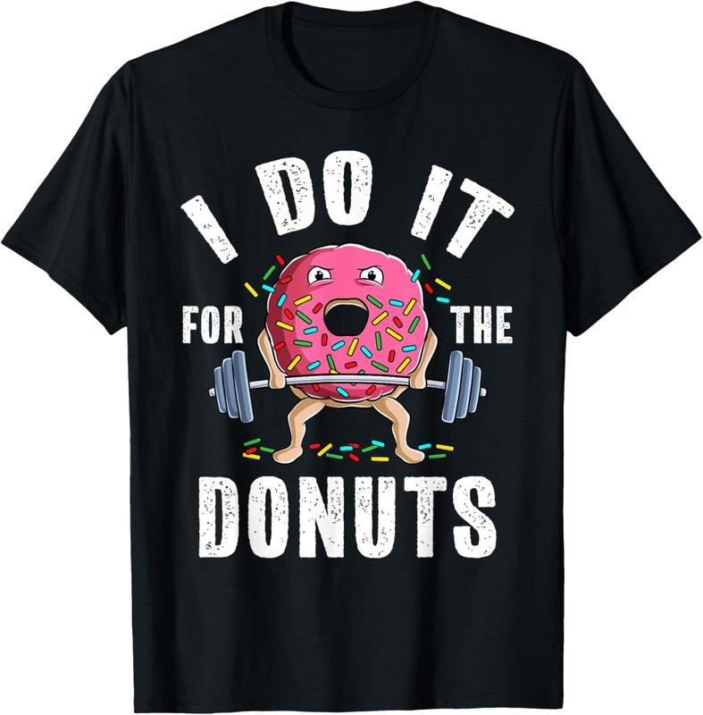 Funny Gym Weightlifting Bodybuilding Deadlift Workout Donut T-Shirt Hoodie, Sweatshirt | WearSparks.com