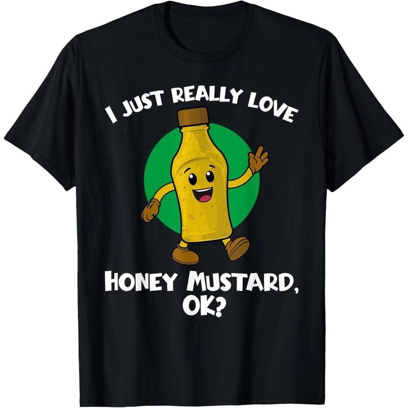 Funny I Just Really Love Honey Mustard Cartoon Food T-Shirt Hoodie, Sweatshirt | WearSparks.com