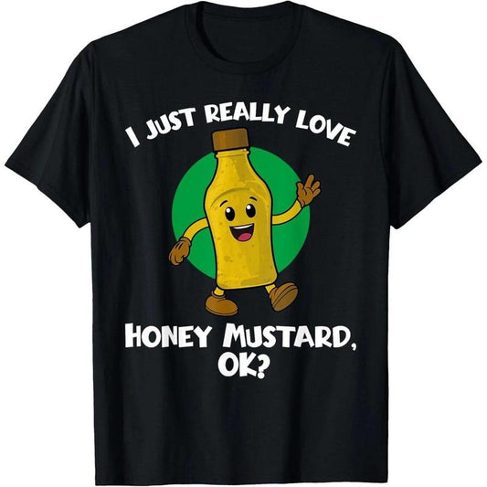 Funny I Just Really Love Honey Mustard Cartoon Food T-Shirt Hoodie, Sweatshirt | WearSparks.com