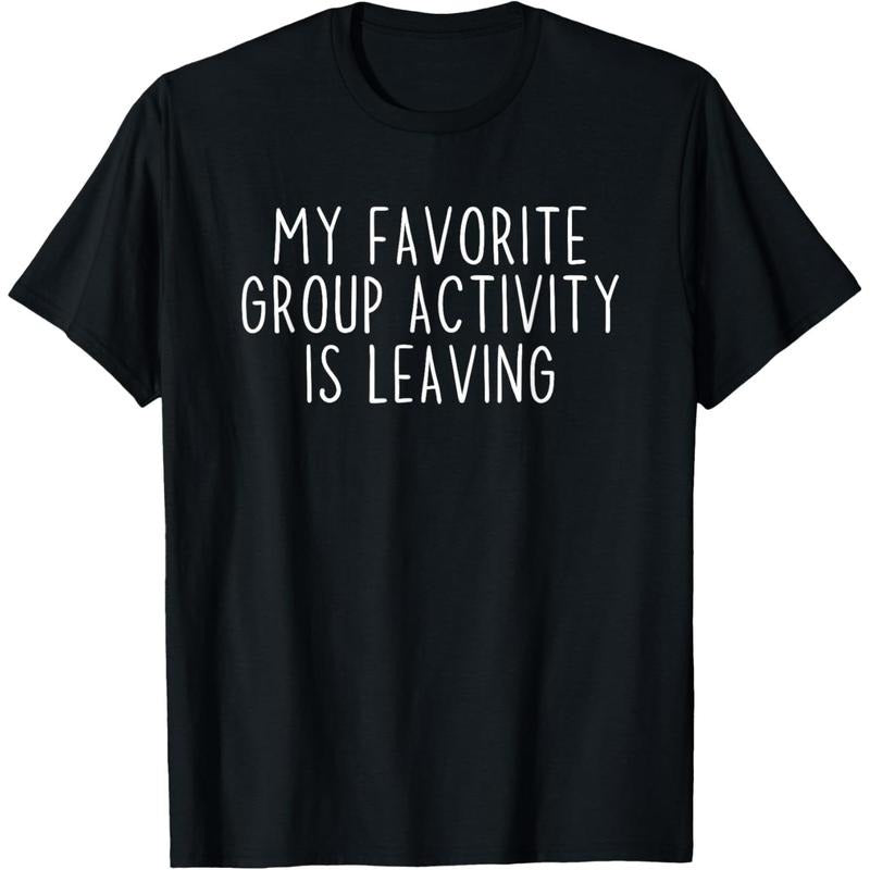 Funny Introvert Antisocial Sarcastic Humorous Black Unisex-Adults Small Cotton Short Sleeve Classic Fit Crew Neck T-Shirt...