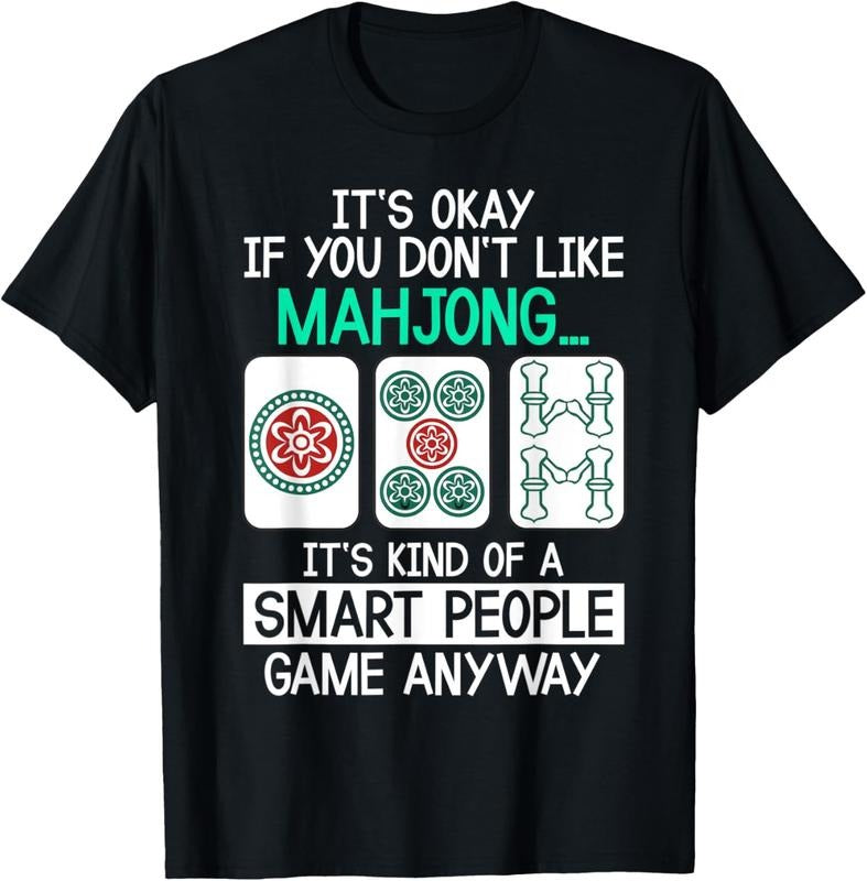 Funny Mahjong Smart People Tee China Game Gift For Men Women T-Shirt Hoodie, Sweatshirt | WearSparks.com