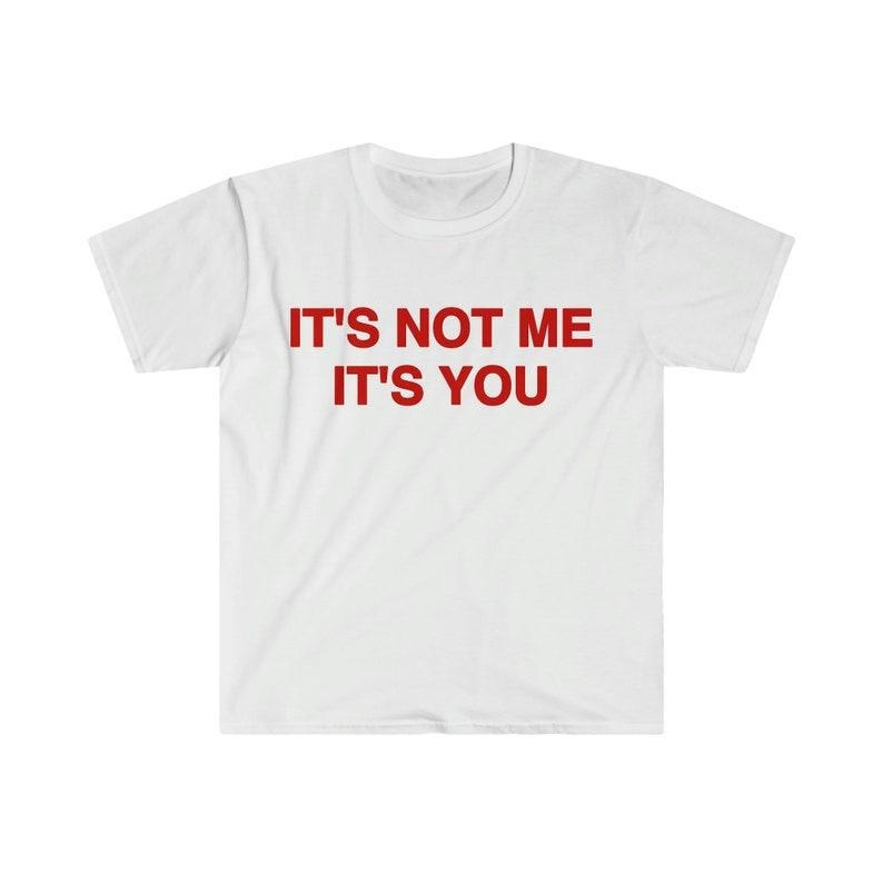 Funny Meme Shirt, It's Not Me It's You Tee, 2000's Gift Unisex T-Shirt Hoodie, Sweatshirt | WearSparks.com