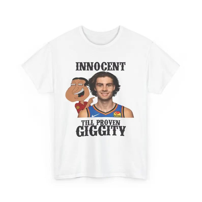 Funny Meme Shirt, Josh Giggity Giddey Tee, OKC Thunder Gift Unisex T-Shirt Hoodie, Sweatshirt | WearSparks.com
