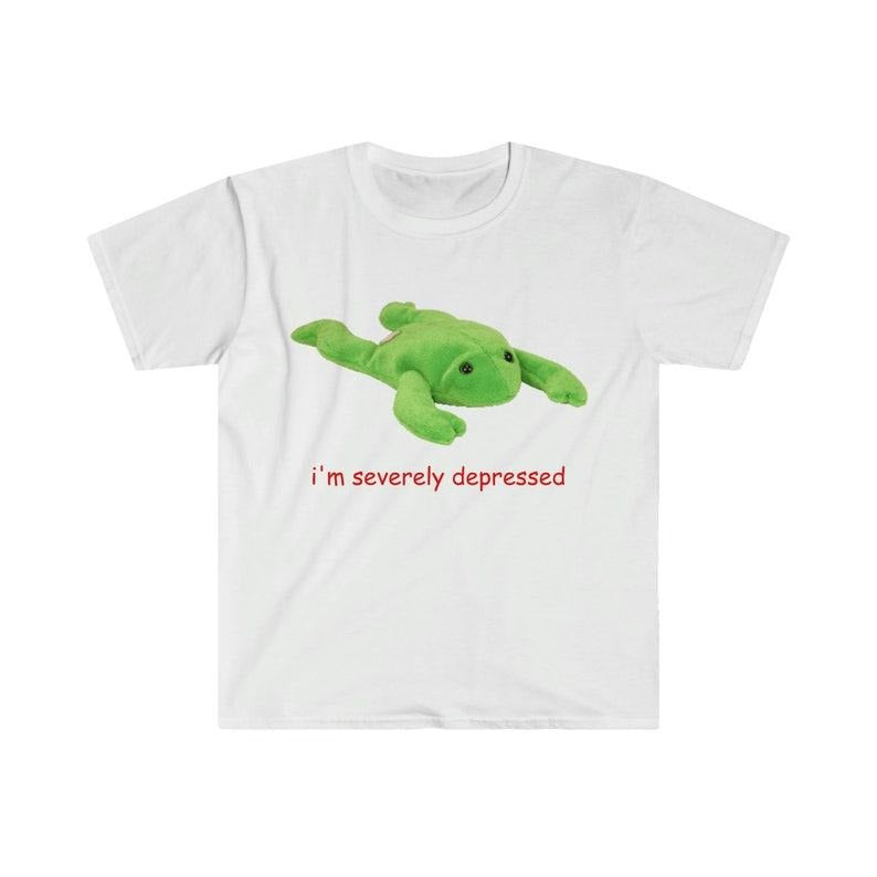 Funny Meme Shirt, Oddly Specific i'm severely depressed Tee, Gift Unisex T-Shirt Hoodie, Sweatshirt | WearSparks.com