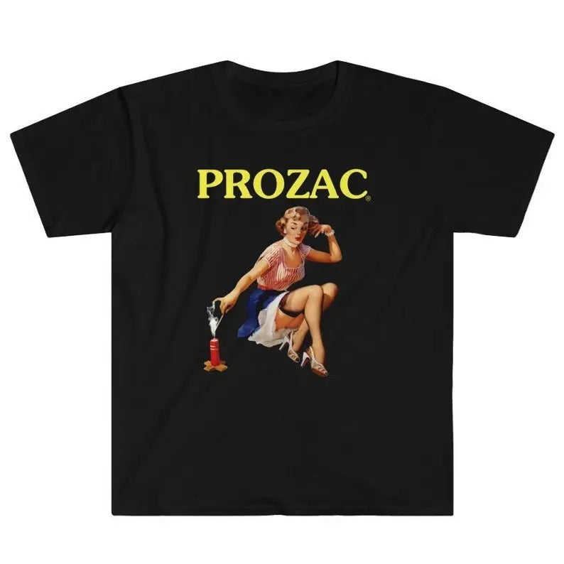 Funny Meme Shirt, Prozac Tee, Meds Pill Popper Sad Girls Club Gift Unisex T-Shirt Hoodie, Sweatshirt | WearSparks.com