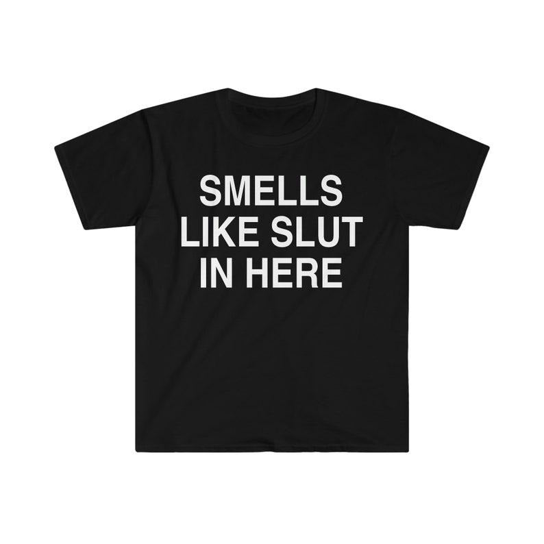 Funny Meme Shirt, Smells Like Slut in Here Tee, Gift Unisex T-Shirt Hoodie, Sweatshirt | WearSparks.com