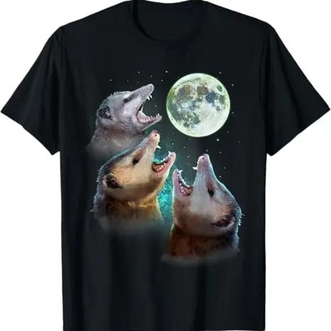 Funny Meme Shirt, Three Opposum Moon With 3 Possums And Dead Moon Costume Tee, Gift Unisex T-Shirt Hoodie, Sweatshirt