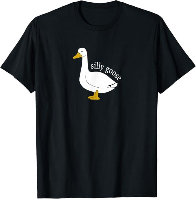 Funny Meme Shirts For Men, Funny Silly Goose Meme Cute Goose Aesthetic Trendy Clothing T-Shirt Menswear Top Hoodie,...