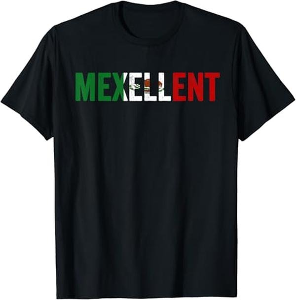 Funny Mexican Shirts, Mexellent Funny Mexican Excellent - Cinco De Mayo T-Shirt Menswear Top Casual Classic Hoodie,...