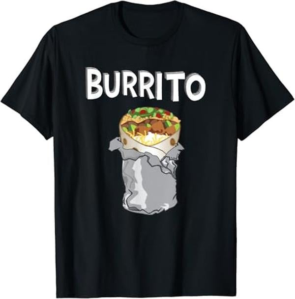 Funny Mexican Shirts, Steak Burrito Cartoon Funny Mexican Food Love Gift T-Shirt Menswear Top Casual Classic Hoodie,...