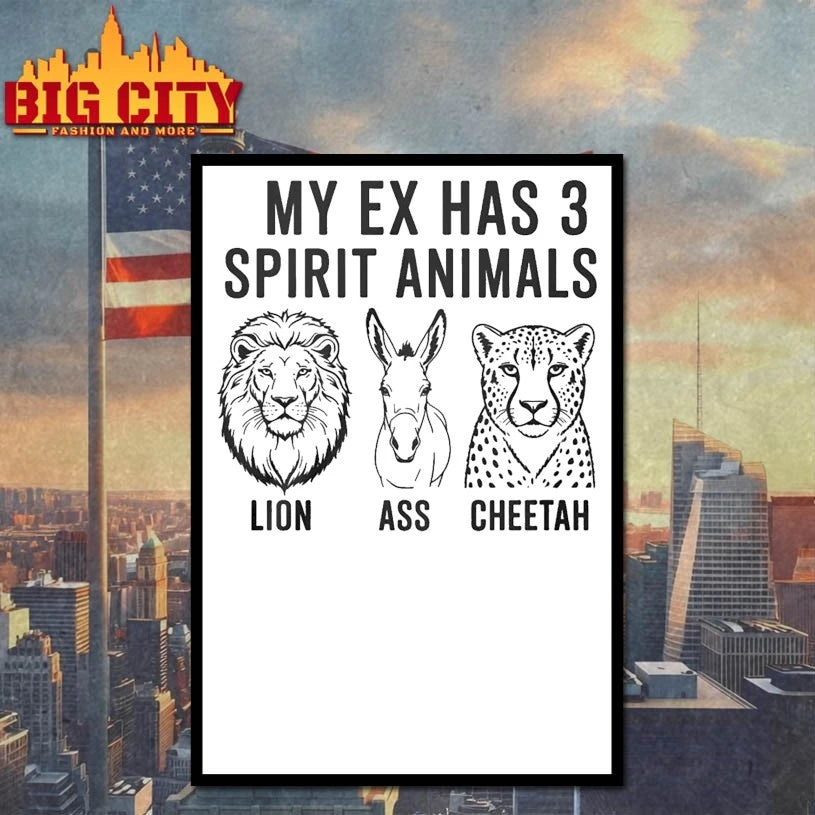 Funny My Ex Has 3 Spirit Animals shirt