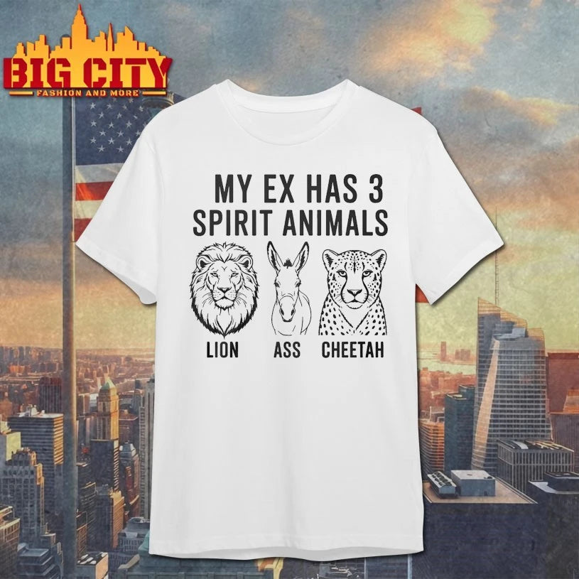 Funny My Ex Has 3 Spirit Animals shirt