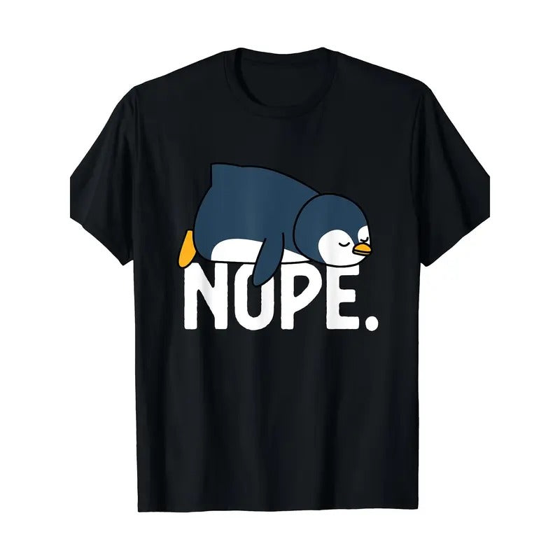 Funny Nope Not Today Lazy Penguin Animal Lover T-Shirt Made in USA Hoodie, Sweatshirt | WearSparks.com