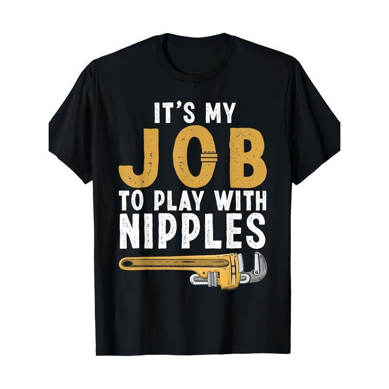 Funny Plumber Design For Men Women Plumbing Tools Plumber Men's T-Shirt Made in USA Hoodie, Sweatshirt | WearSparks.com