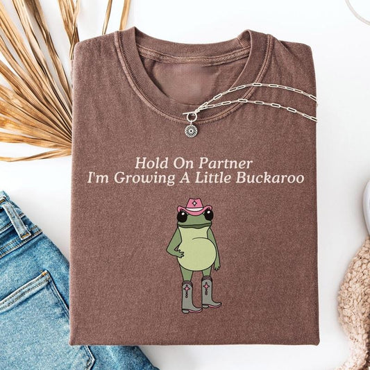 Funny Pregnancy Announcement Shirt, Western Frog Shirt, Unhinged TShirt, Pregnancy Reveal Shirt, First Time Mom Gift...