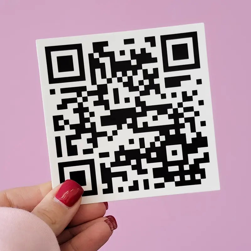 Funny QR Code "F YOU" Sticker T-Shirts, Hoodie, Sweatshirt | WearSparks.com