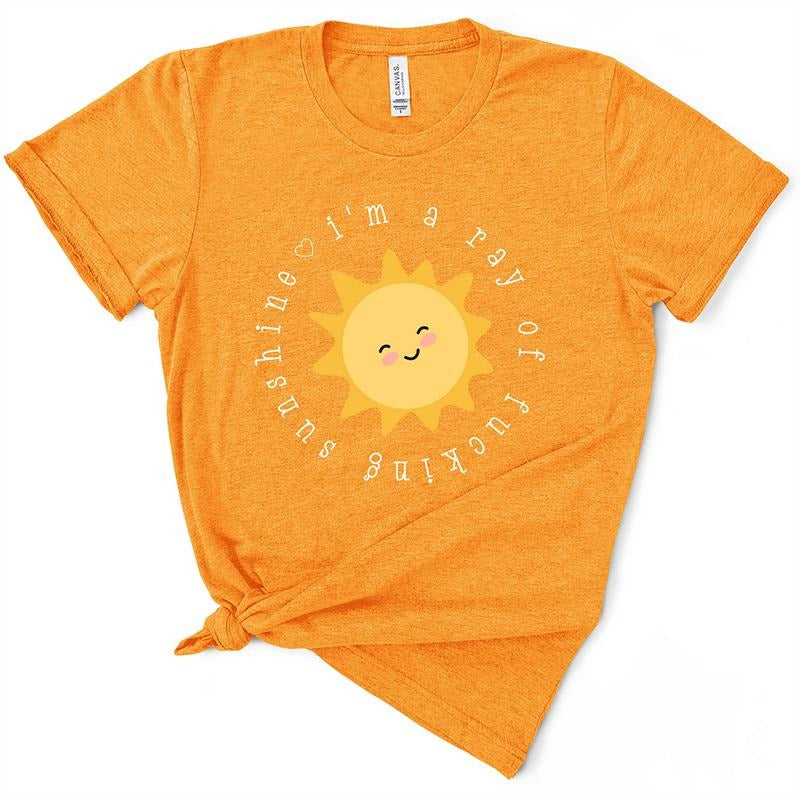 Funny Ray Of Fking Sunshine TShirt - Casual Summer Top Hoodie, Sweatshirt | WearSparks.com