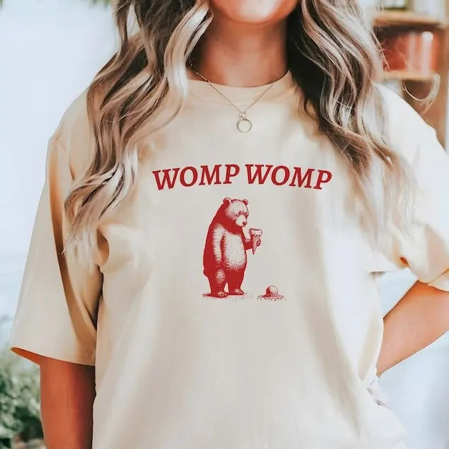 Funny Retro Womp Womp T-Shirt, Ice-Cream Fail Shirt, Vintage Bear Tee, Perfect Gift for Bear Lovers Hoodie, Sweatshirt