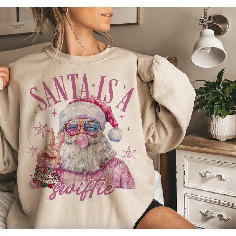 Funny Santa Xmas Sweater, Merry Christmas Shirt, Santa Christmas Sweater for men and women Hoodie, Sweatshirt