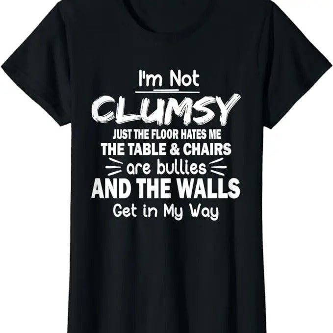 Funny Sarcastic Shirts For Women, I'm Not Clumsy Funny Sayings Sarcastic Girls T-Shirt Womenswear Casual Cotton Hoodie,...