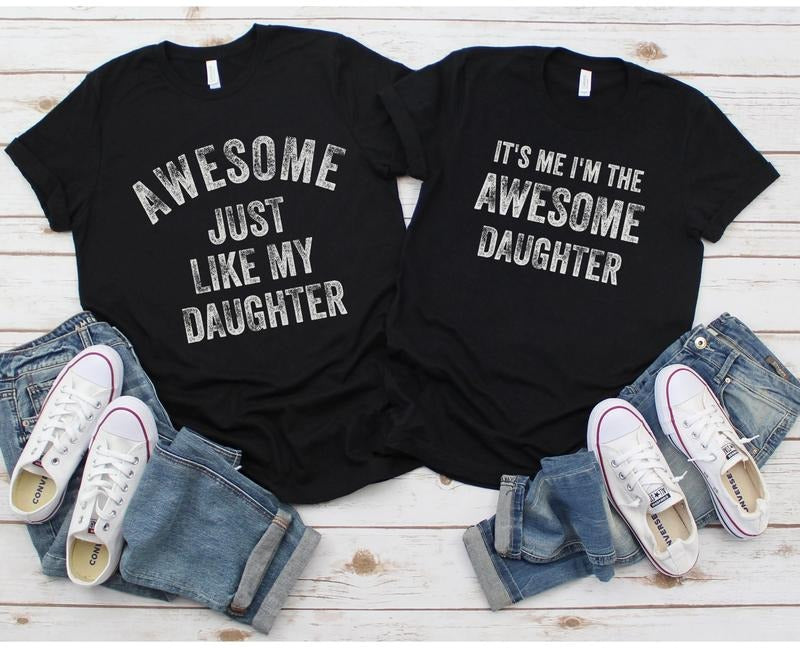 Funny Shirt For Men Awesome Like My Daughter Fathers Dad Gift Gift From Daughter Husband Gift Funny Dad Shirt Funny Dad...