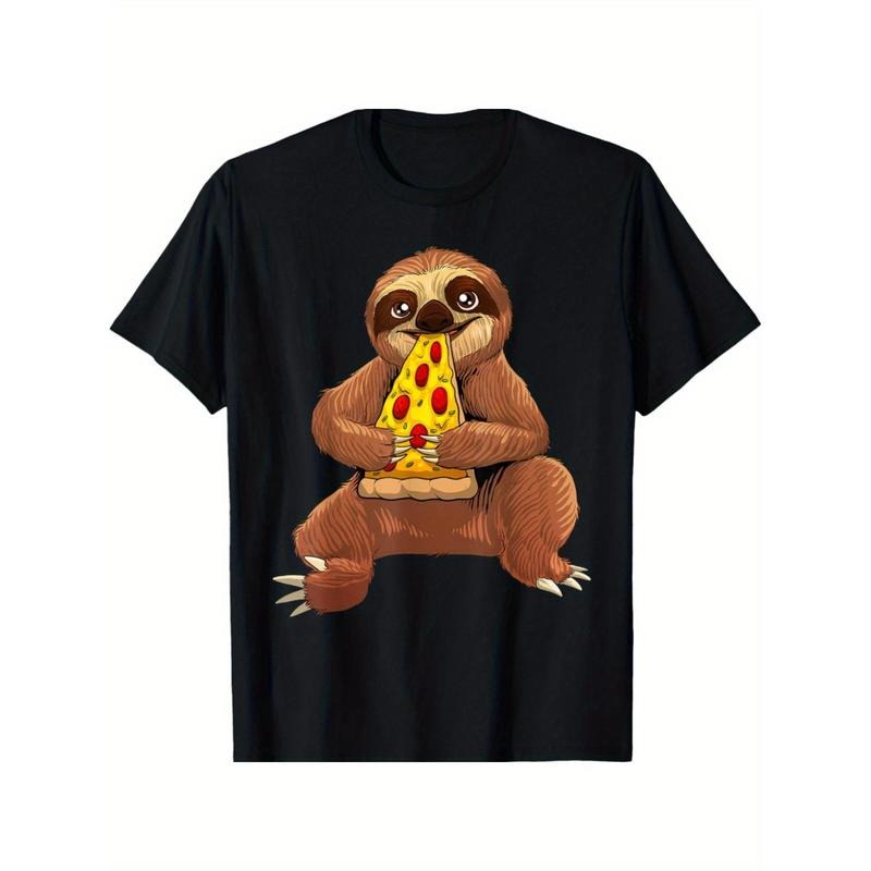Funny Sloth Pizza Design For Pepperoni Pizza Lover T-Shirt made in usa Hoodie, Sweatshirt | WearSparks.com