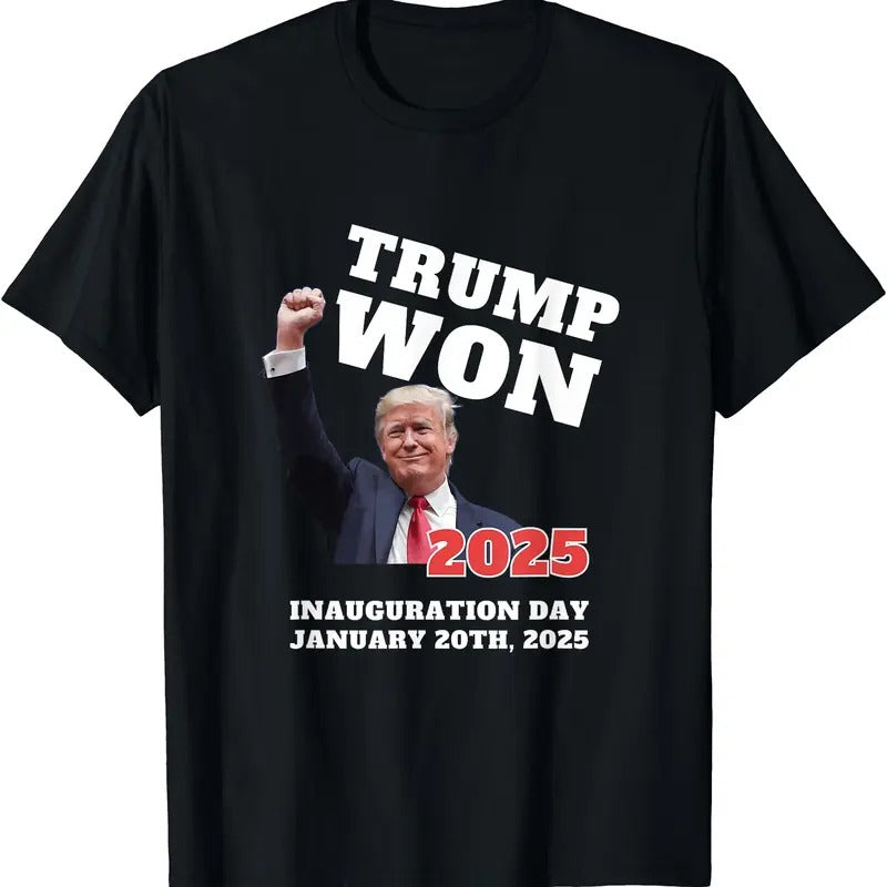 Funny TRUMP WON 2025 INAUGURATION DAY Outlaw Again Winner T-Shirt Hoodie, Sweatshirt | WearSparks.com