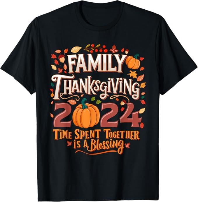Funny Thanksgiving Shirts, Family Thanksgiving 2024 Thanksgiving Crew Matching Group T-Shirt