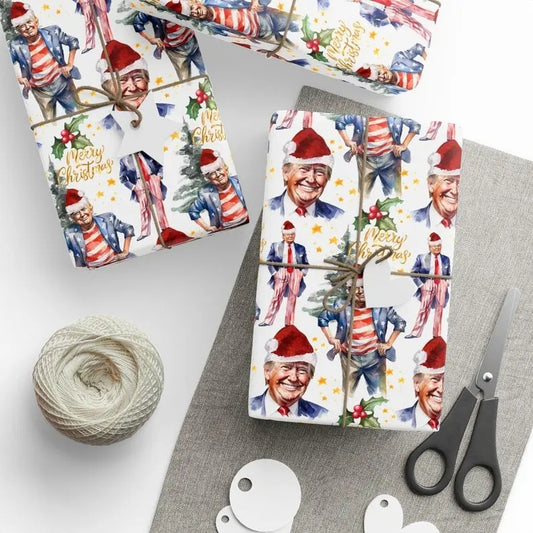 Funny Trump Valentine Gift Wrap, Love Heart Wrapping Paper, Romantic President T-Shirts, Hoodie, Sweatshirt | WearSparks.com