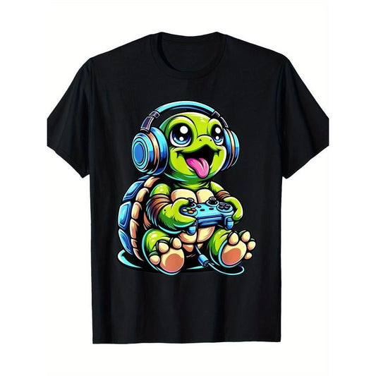 Funny Turtle Gamer Gaming Turtles Video Game 220g 100% Cotton T-Shirt made in usa Hoodie, Sweatshirt | WearSparks.com