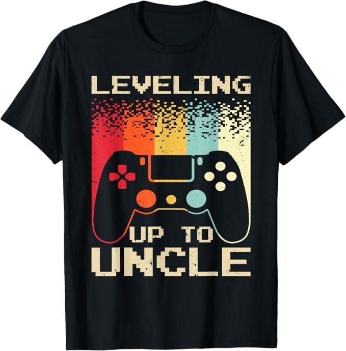 Funny Uncle Shirts, Gifts For Uncle, Best New Uncle For Men Boys Soon To Be Uncle Nephew Gamer T-Shirt