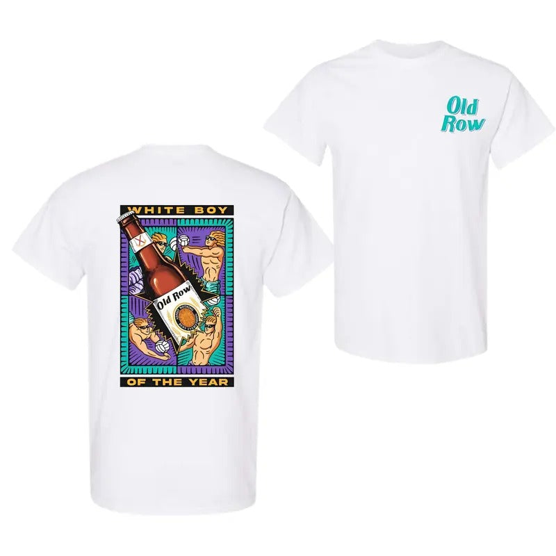 Funny White Boy Of The Year Volleyball Old Row T-Shirt , For Men And Women Hoodie, Sweatshirt | WearSparks.com