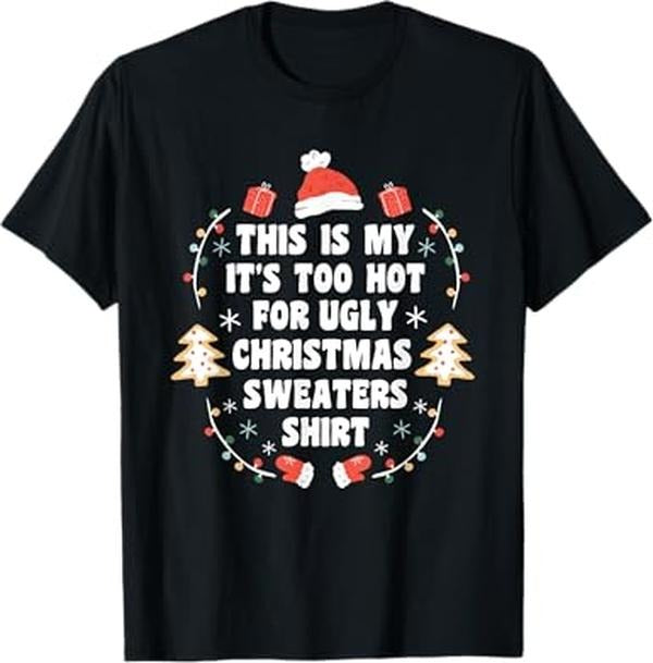 Funny Xmas Men Women Family T-Shirt, Funny Ugly Christmas Sweaters Xmas Party T-Shirt