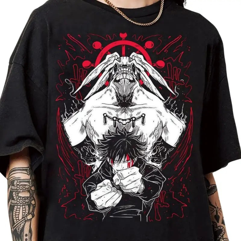 Fushiguro Megumi Anime Shirt, Anime Lover Shirt Cotton Crew Neck Anime Megumi Gift Men and Women T-shirt Hoodie, Sweatshirt