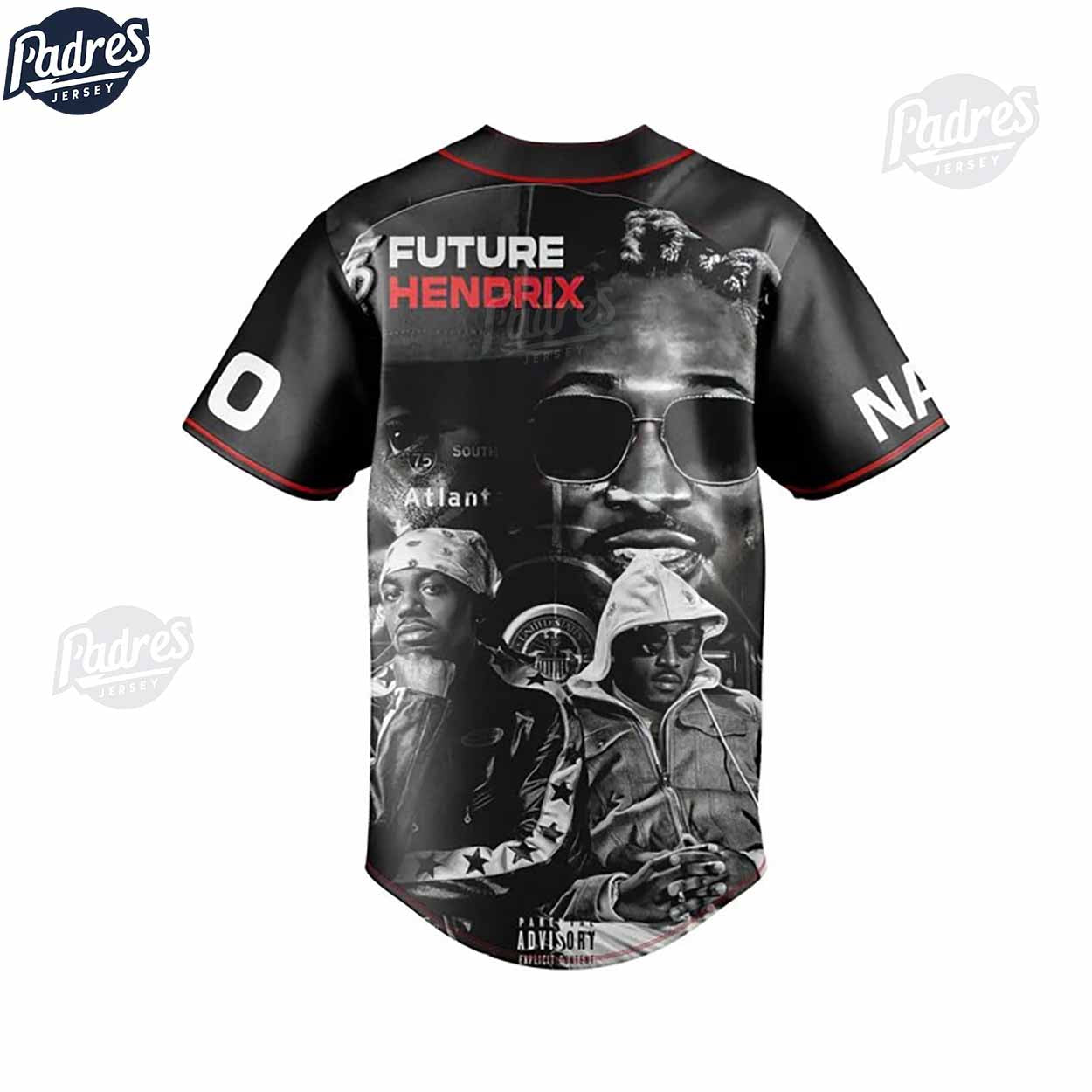 Future Hendrix Custom Baseball Jersey Style - Padres Jersey Oasis: Elevate Your Baseball Style Game T-Shirts,... (Image 2)