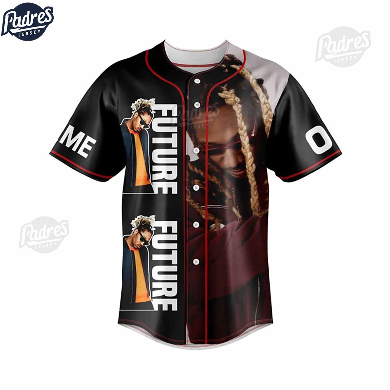 Future Hendrix Custom Baseball Jersey Style - Padres Jersey Oasis: Elevate Your Baseball Style Game T-Shirts,... (Image 3)