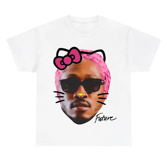Futute Kittyy Pink Hair Shirt Hoodie, Sweatshirt | WearSparks.com