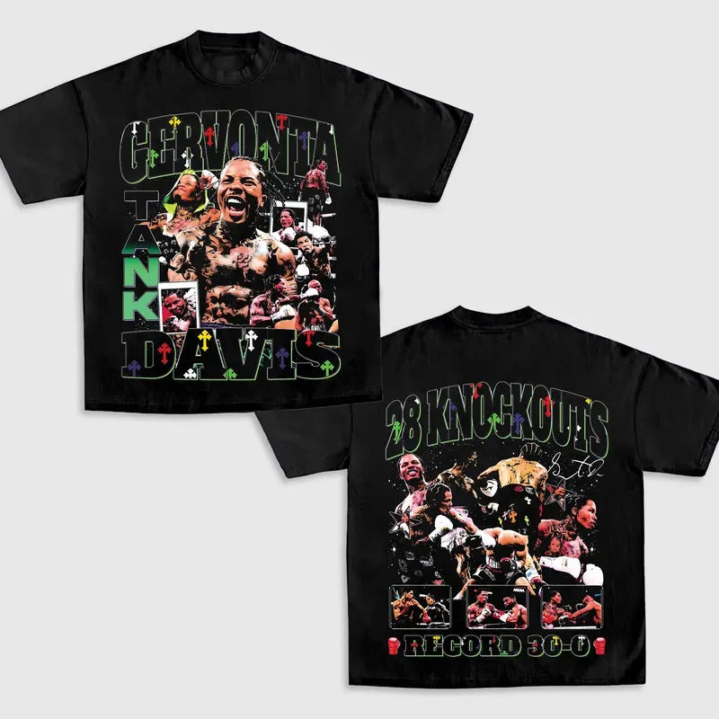 GERVONTA DAVIS TANK V2 TEE, Boxing T-shirt, Boxer Tee, Sports Shirt, UFC Shirt, Gift for Him Gift For Her Hoodie...