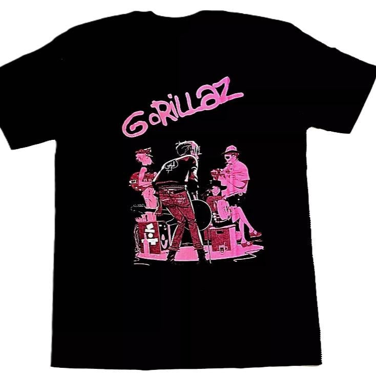 GOR!LLAZ T-shirt Virtual Band Alt Rock Hip Hop Tee Men's Black New  Top Womenswear Hoodie, Sweatshirt | WearSparks.com