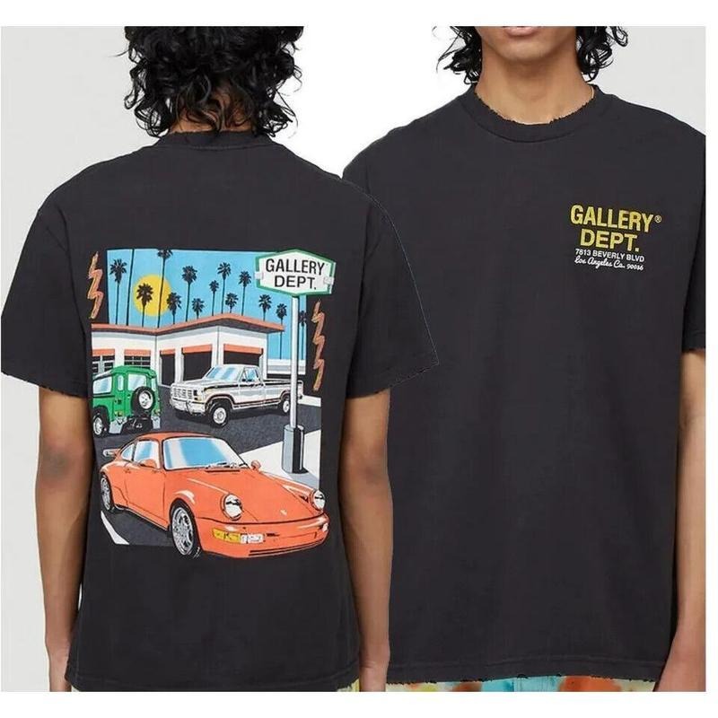 Gallery Dept T-Shirt Gallery Dept Drive 2 Sided Shirt Street Shirt S-5XL, Funny Dumb Tee, Meme Shirt, Streetwear, Graphic...
