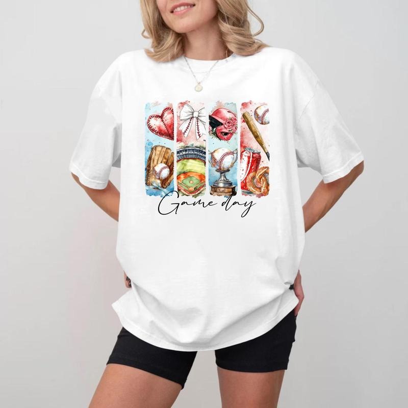 Game Day Baseball Snacks T-shirt, Unisex Cotton Crewneck Hoodie, Sweatshirt | WearSparks.com