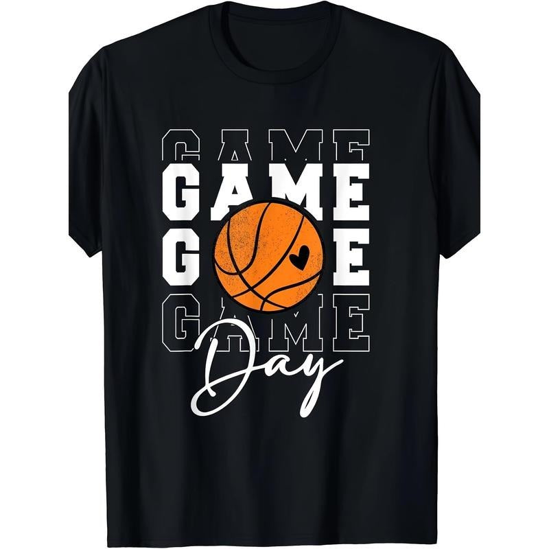 Game Day Basketball Shirt For Men Basketball T-Shirt - 220g Cotton T-shirt, 10, 000 Links made in usa Hoodie, Sweatshirt