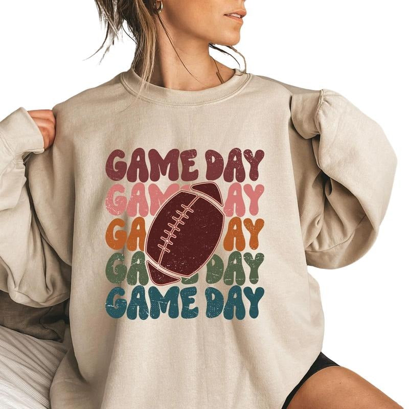 Game Day Sweater, Football Sweatshirt, Sports Mom Sweater, Gameday Hoodie, Football Season Sweat, Unisex Sweatshirt,...