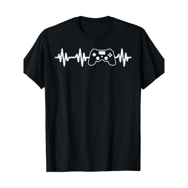 Game Heartbeat Game Controller Player 100% cotton T-shirt Made in USA Hoodie, Sweatshirt | WearSparks.com