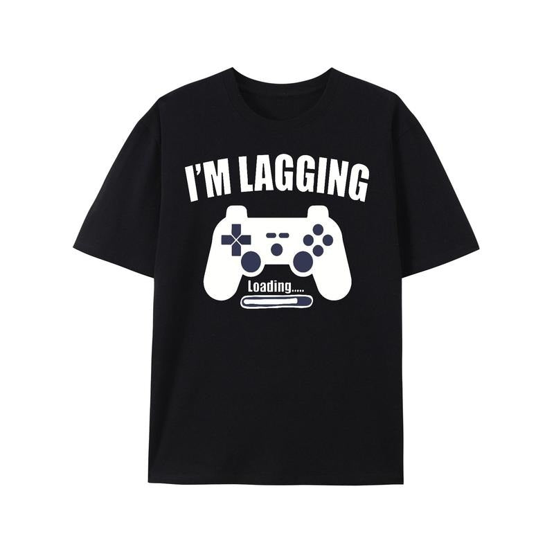 Game On! Gaming T Shirt Vibrant Game Console Graphic Print, Ultra-Casual Short Sleeve Tee Perfect for Male Gamers, Ideal...