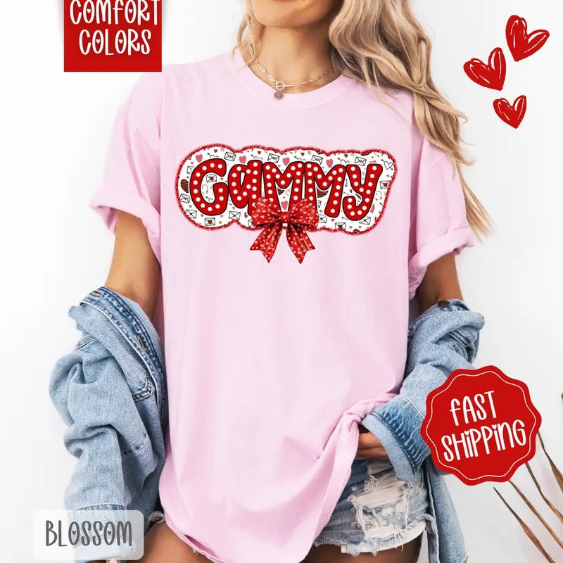 Gammy Valentine Shirt Comfort Colors, Valentine's Day Women's Tee, Cute Women's Tshirt Hoodie, Sweatshirt | WearSparks.com