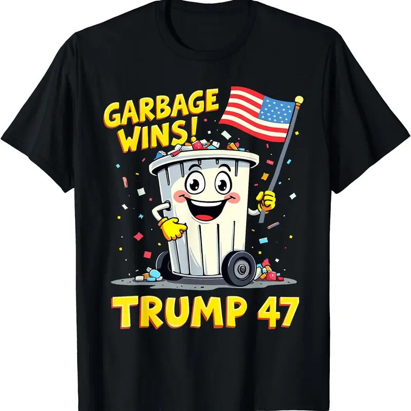 Garbage Wins Trump 47 Team Garbage For Trump 2024 Elections T-Shirt Hoodie, Sweatshirt | WearSparks.com