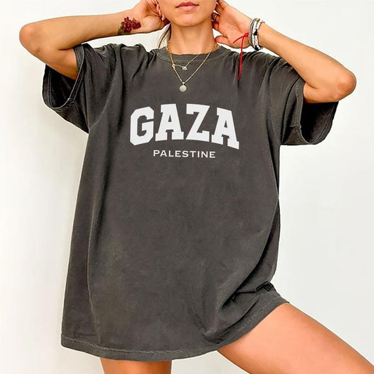 Gaza Palestine Shirt, Save Palestine Graphic Tee Women, Free Palestine Printed T-Shirt, Human Rights Unisex Shirt, Comfy...