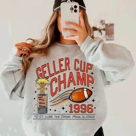 Geller Cup Champ 1996 Sweatshirt, Geller Bowl Friendsgiving Shirt, Friends Sweatshirt, Geller Cup Shirt, Friends...